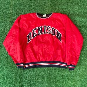 Vintage 90s Denison University nylon crewneck